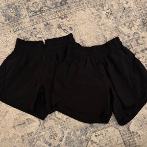 CRZ YOGA Women's Black Athletic Shorts